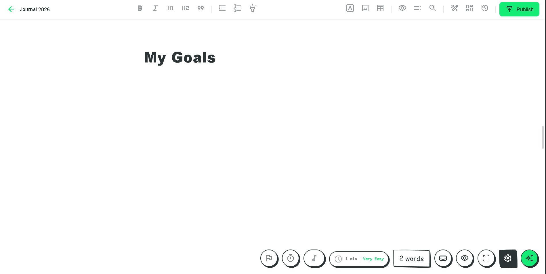 Sable Editor — a distraction-free writing canvas